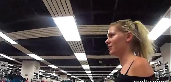  Breathtaking czech kitten gets teased in the mall and fucked in pov